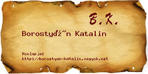Borostyán Katalin névjegykártya
