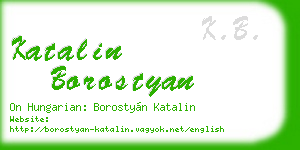 katalin borostyan business card