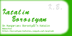 katalin borostyan business card